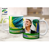 Caneca Bolsonaro Presidente 2022 - Porcelana 325ml Md31