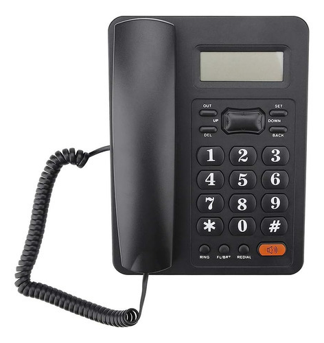 Telefono Fijo Escritorio Alambrico Pantalla Lcd Kx-t8207cid Color Negro