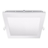 Panel Led 12w Embutir Cuadrado 17 X 17 Cm Luz Calida - 3000k