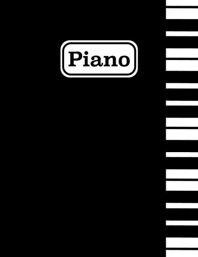 Piano: Cuaderno De Musica Pentagrama - Libro De Musica En Bl