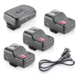 Neewer Disparador De Flash 3 Receptor Kit For Canon Nikon