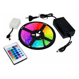 Tira Luces Led 5050 Rgb 5mts Kit Completo 16 Colores Efectos