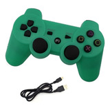 Joypad Joystick Usb Para Pc Doble Analogo Vibracion Shock Color Verde