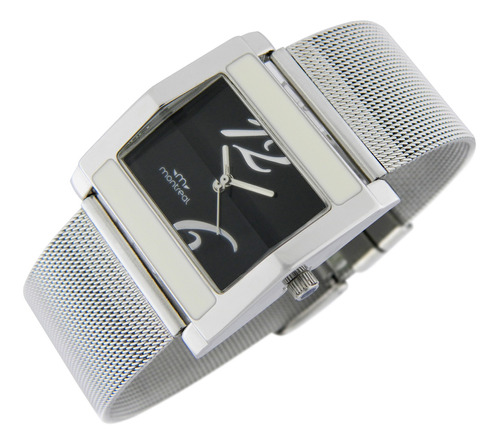 Reloj Montreal Mujer Ml508 Malla Acero Inoxidable Tejido