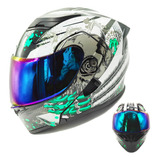 Casco De Moto Bluetooth Incorporado, Certificado Dot 