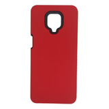 Funda Estuche Rígido Antigolpes Para Redmi Note 9s Rojo