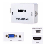 Convertidor / Adaptador Vga A Hdmi + Audio + Obsequio Cable