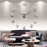 Reloj De Pared 3d, Diy Moderno, Grandes Números Arábigos