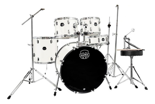 Bateria Acústica Mapex Prodigy Pdg5245t White Thin Grain 22 