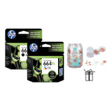 Pack 2 Cartucho Tinta Hp 664xl 1-negra 1-tricolor +obsequio