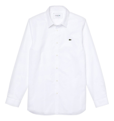 Camisa Lacoste Slim Fit Casual De Algodón Elástico Hombre