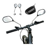 Espelho Retrovisor C/ Refletor P/ Bicicleta Elétrica E Mtb 