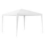 Toldo Carpa 3x3 M Impermeable Acero Lona Para Jardin Blanco