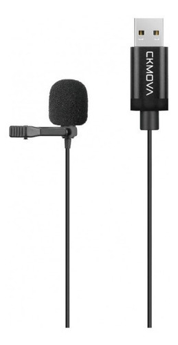 Microfone Usb Lum2 Lavalier Comova Color Black