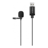 Micrófono Lum2 Lavalier Usb Ckmova Color Negro