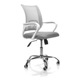 Silla De Escritorio Shremwood 810 Ergonómica  Gris Con Tapizado De Mesh