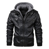 Jaquetas Masculinas Couro Casaco Motociclista Casual Inverno