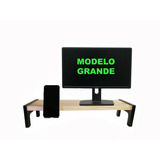 Soporte Base Para Monitor + Porta Celular --modelo Grande--