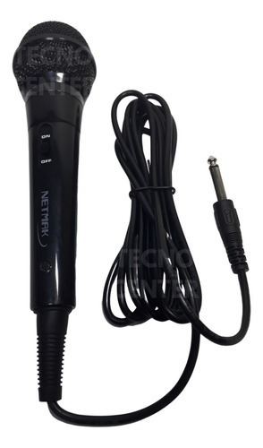 Microfono Karaoke Pc Netmak Mc7 Cable 2mts Multiuso Dinamico