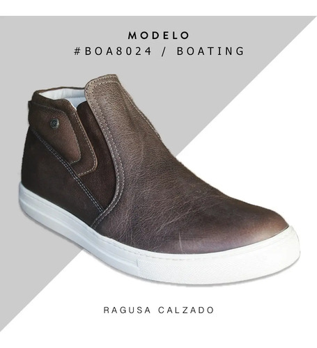Zapatillas / Botitas Cuero Boating Hombre - Envío Gratis!!, Compra y Venta