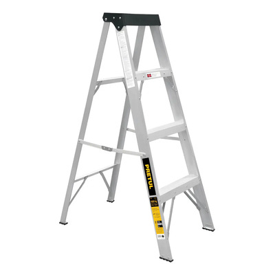 Escalera De Tijera Tipo Iii 3 Escalones Pretul 20686 Color Plateado | Envío gratis