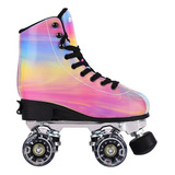 Patins Quad Micro Skate Twilight Rodas Led - Ajustável