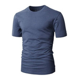 Pack X4 Remeras Entalladas Cuello Redondo Slim Fit Hombre!