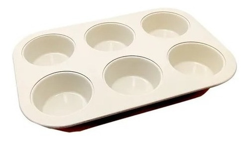 Molde Muffins Hudson  Ceramica Antiadherente X6 Cupcakes 