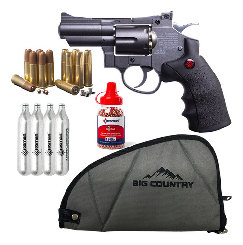 Revolver Pistola Crosman Co2 Snr357 +bbs +tanques +funda Bc