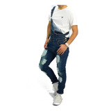 Overol Rotos Jean Licrado Para Hombre Elysium Jeans Desgates