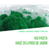 Pasta Para Preparar 20lts De Jabón Líquido Verde Clasico