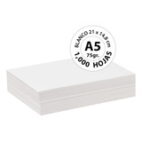 Papel Bond Blanco A5 75 Gr - 1,000 Hojas