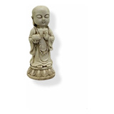 Buda Monje Bebé Protector Parado Sobre Loto Apto Exterior