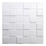 Kit 5 Placas Revestimento De Parede Pvc 3d Pixels Branco