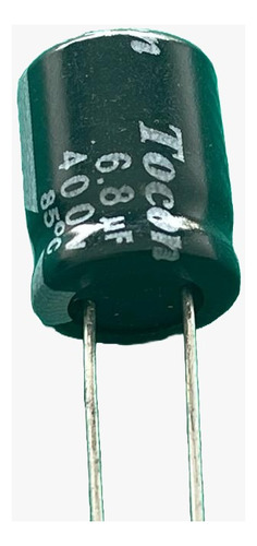 100x Capacitor Eletrolitico 6,8uf/400v 85º 10x12mm Tocon