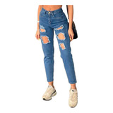 Jeans Mujer Mom 1530 Azul Paradise Jeans