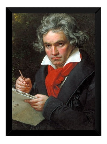 Lindo Quadro Decorativo Arte E Musica Classica Beethoven