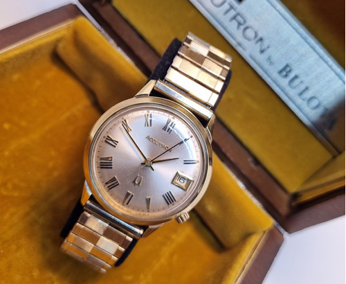 Reloj Bulova Accutron 10k Gold Filled Vintage Antiguo 1976