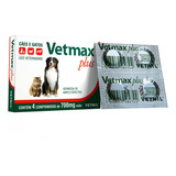 Vermífugo Vetnil Vetmax Plus 700 Mg 4 Comprimidos