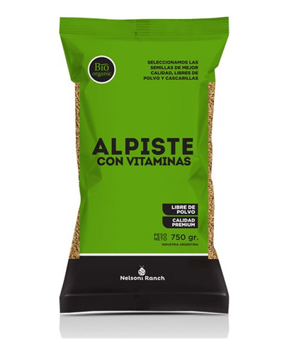 Alpiste C/ Vitaminas 750 Gr Nelsoni Ranch Super Premium