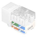 Conector Vce Cat6 Rj45 Keystone Jack Insert X 5 Unds