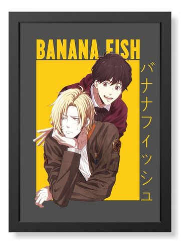 Quadro Decorativo Banana Fish Geekframe Anime Otaku Presente