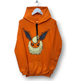 Buzo Oversize Pokemon Flareon Estampa Espalda - Algodon