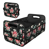 Bolso Organizador Auto Baul Plegable Deosk - 50l Floral