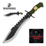 Cuchillo Bowie Kukri De Los Marines De 42cm Usmc Militar Ops