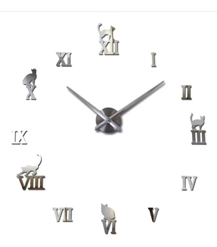 Reloj De Pared 3d Tamaño Grande Colores Decoracion Hogar