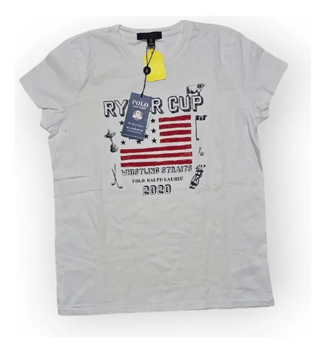 Playera Polo Ralph Lauren De Mujer Blanca Ryder Cup 2020