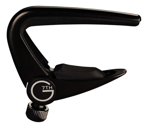 Capo Guitarra De Serie Newport (c31020), 6 Cuerdas, Neg...