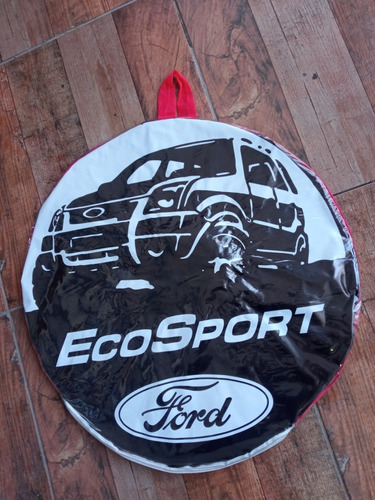 Funda Cubre Rueda Ford Ecosport En Cuero Ecologico Premium A