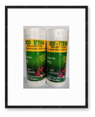 2 Eco Stevia Endulzante Natural En Polvo Envio Gratis